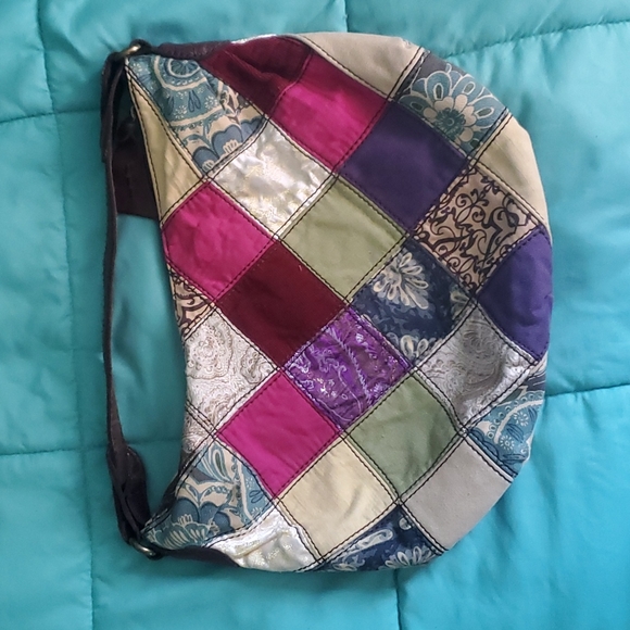 Lucky Brand Handbags - Lucky Brand Patchwork Hobo Shoulder Bag